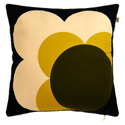 Orla Kiely Single Bigspot Flower Reversible Cushion Lemon